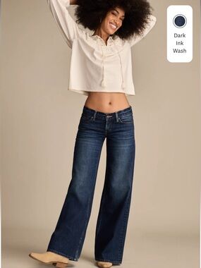 NWT Lucky Brand Super Low Rise Ultra Wide jeans